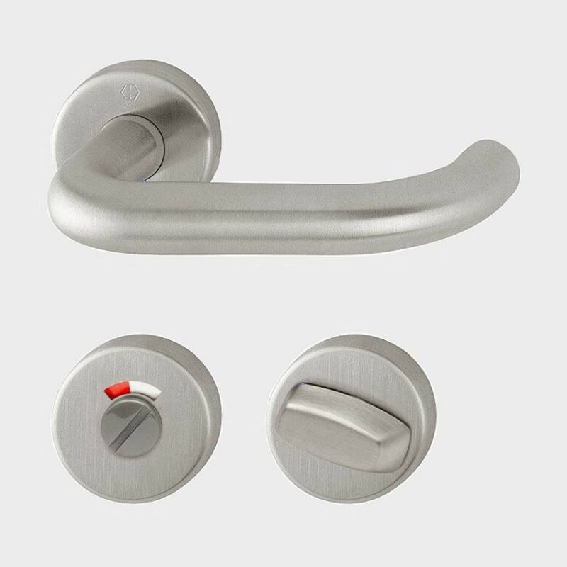 U-shape stainless steel handle (Hoppe anti-bacterial)