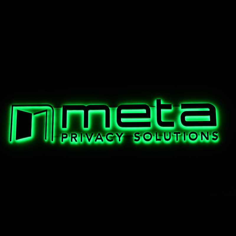 Update of the entrance area: Our shiny meta Logo. We have redesigned our entrance area.